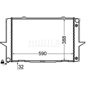 Kühler Motorkühlung MAHLE CR 762 000S für Volvo 850 S70 V70 I