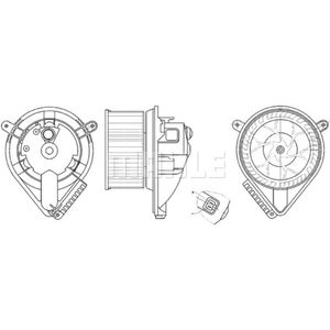 Innenraumgebläse MAHLE AB 272 000S für Mercedes-Benz Vito V