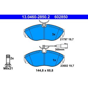 Bremsbelagsatz Scheibenbremse ATE 13.0460-2850.2 für Peugeot Fiat Citroën Boxer