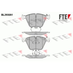 Bremsbelagsatz Scheibenbremse FTE 9011038 für BMW 7er X6