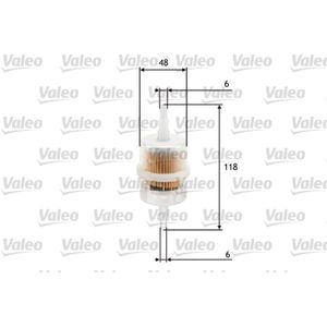 Kraftstofffilter VALEO 587011 für Audi VW Fiat Seat Skoda Rover Opel Ford Citroën