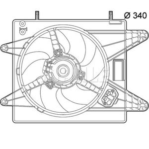 Lüfter Motorkühlung MAHLE CFF 139 000P für Fiat Brava Marea Weekend