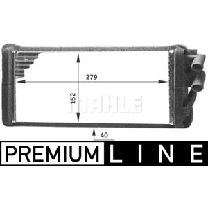 Wärmetauscher Innenraumheizung MAHLE AH 98 000P für Audi 100 C1 V8