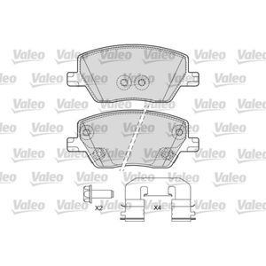 Bremsbelagsatz Scheibenbremse VALEO 601697 für Fiat Tipo