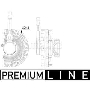 Kupplung Kühlerlüfter MAHLE CFC 256 000P