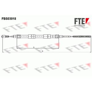 Seilzug Feststellbremse FTE 9250107 für BMW Z3 Roadster