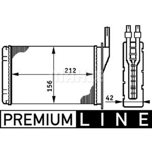 Wärmetauscher Innenraumheizung MAHLE AH 74 000P für Renault Super 5 9