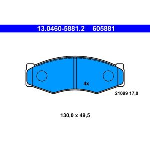 Bremsbelagsatz Scheibenbremse ATE 13.0460-5881.2