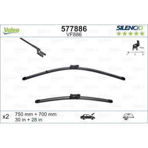 Wischblatt VALEO 577886 (5 Stk.) für Ford Renault Tourneo Custom V362 Espace V