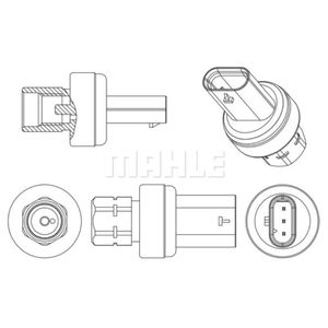 Druckschalter Klimaanlage MAHLE ASE 13 000P für Jeep Dodge Grand Cherokee IV