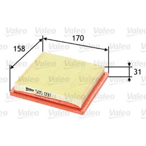 Luftfilter VALEO 585097