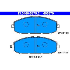 Bremsbelagsatz Scheibenbremse ATE 13.0460-5879.2