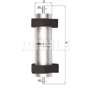 Kraftstofffilter MAHLE KL 916 für Audi Porsche Q5