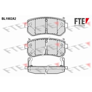 Bremsbelagsatz Scheibenbremse FTE 9010572 für Hyundai Kia I30 Cee'd SW Pro