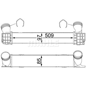 Ladeluftkühler MAHLE CI 146 000S für BMW 3er X1
