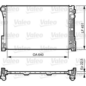 Kühler Motorkühlung VALEO 735285 für Mercedes-Benz C