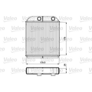 Wärmetauscher Innenraumheizung VALEO 811538 für Volvo S40 I V40