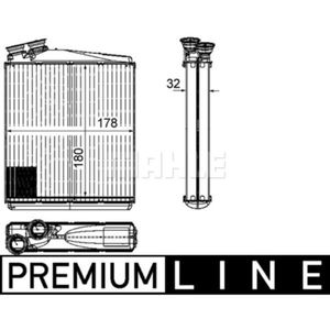 Wärmetauscher Innenraumheizung MAHLE AH 192 000P für Land Rover Volvo V60 I