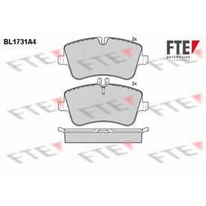 Bremsbelagsatz Scheibenbremse FTE 9010319 für Mercedes-Benz C