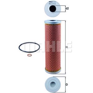 Ölfilter MAHLE OX 147D für Mercedes-Benz Isdera SL