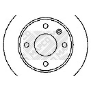 Bremsscheibe MAPCO 15726 (2 Stk.) für Ford Sierra I