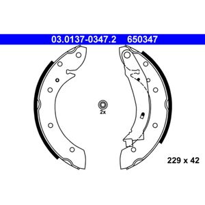Bremsbackensatz ATE 03.0137-0347.2 für Peugeot Renault 405 II Break Espace III