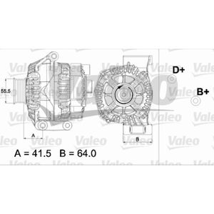 Generator VALEO 437475 für Fiat Lancia Ford Doblo Grande Punto Evo Idea