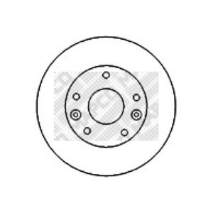 Bremsscheibe MAPCO 15579 (2 Stk.) für Kia Carnival I