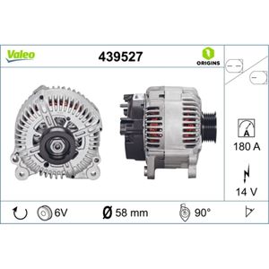 Generator VALEO 439527 für Audi VW A6 C6 A8 D3 Avant Touareg Q7