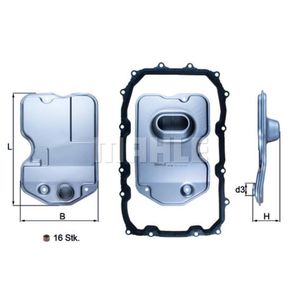 Hydraulikfilter Automatikgetriebe MAHLE HX 160KIT für Audi Porsche VW Q7