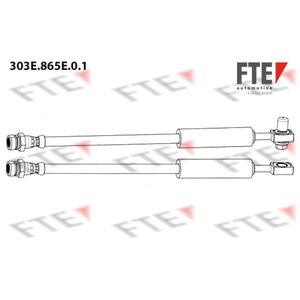 Bremsschlauch FTE 9240468 für Seat VW Audi Skoda Cupra Leon ST Golf VII Variant