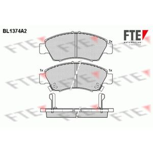 Bremsbelagsatz Scheibenbremse FTE 9010151