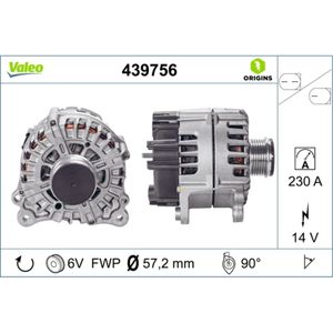 Generator VALEO 439756 für Audi Porsche A7 Sportback A6 C7 Avant Macan