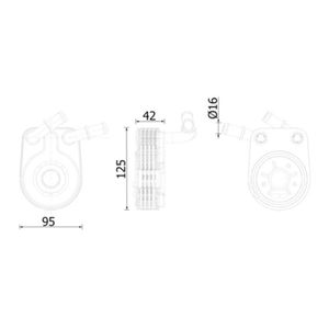 Ölkühler Motoröl MAHLE CLC 280 000S für Fiat Alfa Romeo Lancia Bravo II Stilo