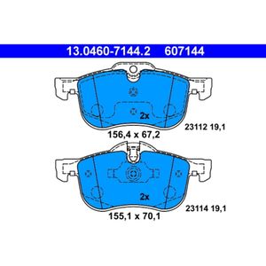 Bremsbelagsatz Scheibenbremse ATE 13.0460-7144.2 für Rover MG 75