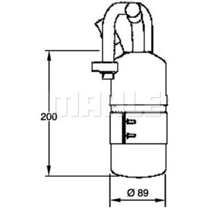 Trockner Klimaanlage MAHLE AD 282 000P für Ford Fiesta V Fusion