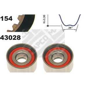 Zahnriemensatz MAPCO 23028 für Fiat Renault Opel Ducato Master II Movano