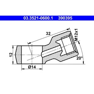 ATE 03.3521-0600.1 Ringstutzen, Rohrleitung