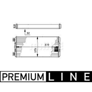 Wärmetauscher Innenraumheizung MAHLE AH 131 000P