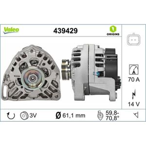 Generator VALEO 439429 für Renault Twingo I Kangoo Clio II Rapid Thalia