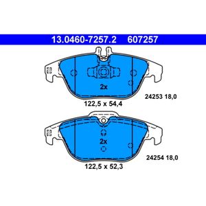 Bremsbelagsatz Scheibenbremse ATE 13.0460-7257.2 für Mercedes-Benz C