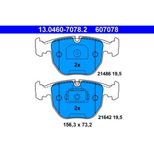 Bremsbelagsatz Scheibenbremse ATE 13.0460-7078.2 für BMW 7er X5