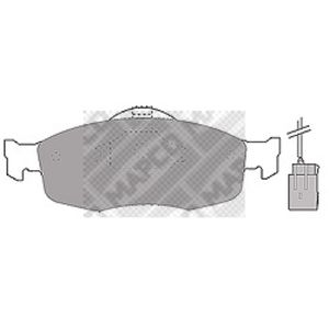 Bremsbelagsatz Scheibenbremse MAPCO 6369 für Ford Mondeo I Turnier