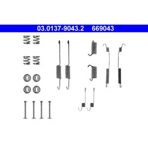 Zubehörsatz Bremsbacken ATE 03.0137-9043.2 für Ford Escort III Orion II