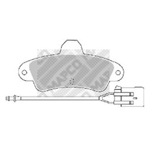 Bremsbelagsatz Scheibenbremse MAPCO 6392 für Ford Mondeo I Turnier