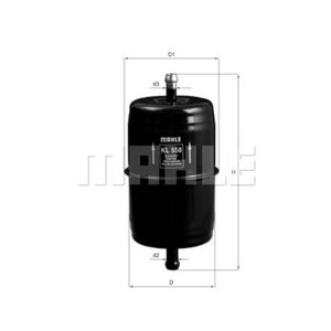 Kraftstofffilter MAHLE KL 558 für Skoda Jeep 105,120 Wrangler I Cherokee 130