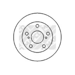 Bremsscheibe MAPCO 25558 (2 Stk.)