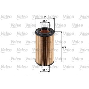 Ölfilter VALEO 586501 für Mercedes-Benz Jeep Sprinter 3, C