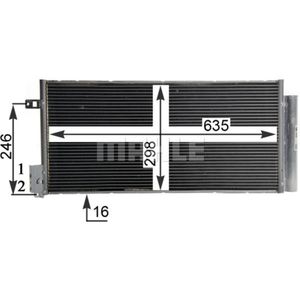 Kondensator Klimaanlage MAHLE AC 505 001S für Abarth Fiat Alfa Romeo Opel Lancia