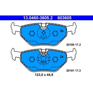 Bremsbelagsatz Scheibenbremse ATE 13.0460-3605.2 für BMW Saab Rover MG 3er 9-5